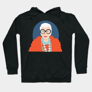 iris apfel portait Hoodie